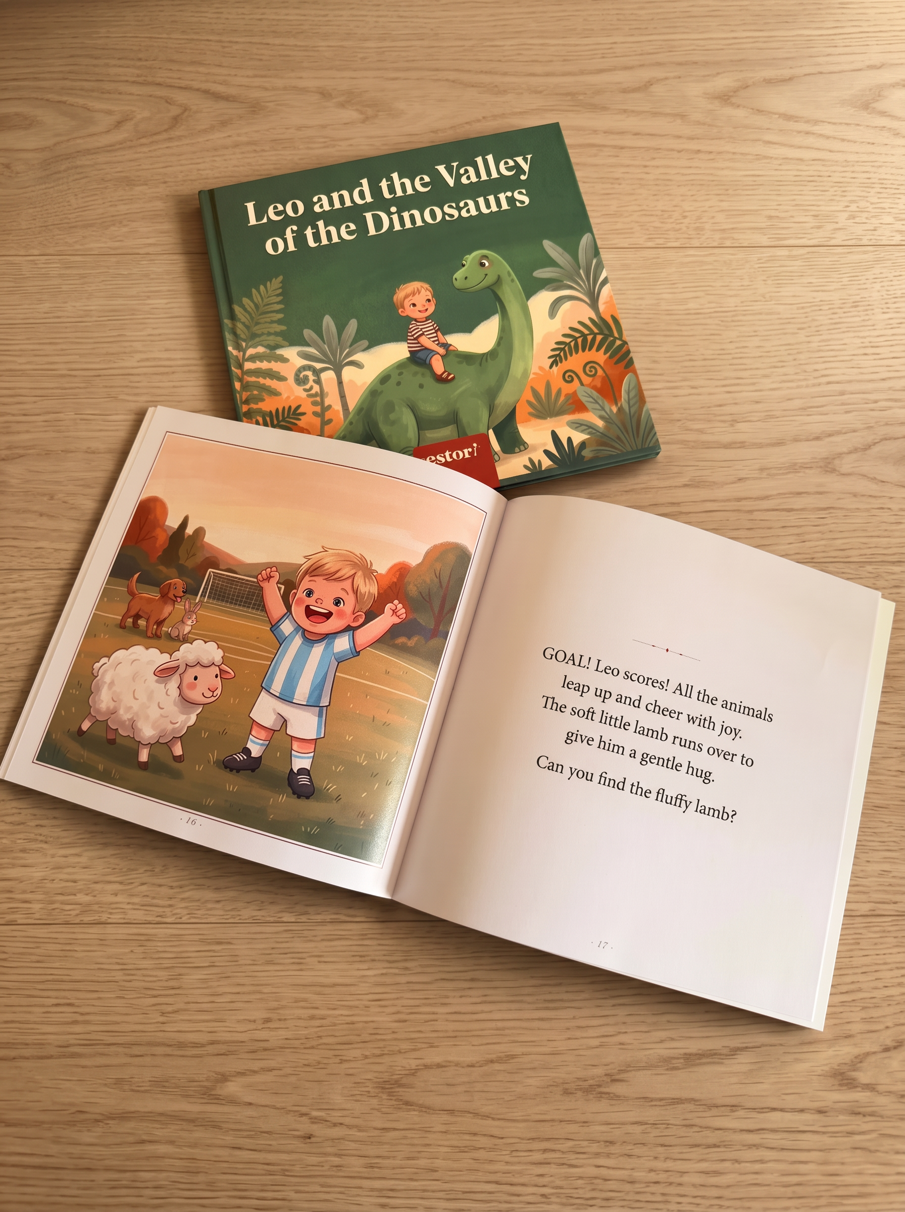 Hardcover proof, cover and open spread